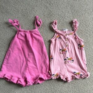 Zara Pink Ruffle Romper Lot